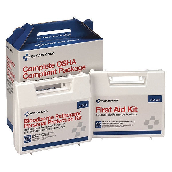 First Aid and BBP Kit, Bulk, 139Pcs