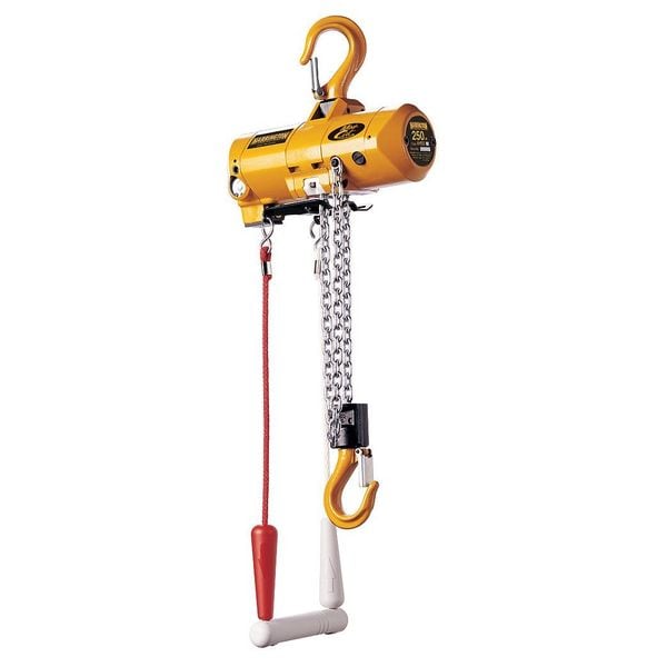Air Chain Hoist, 250 lb. Cap., 15 ft. Lift