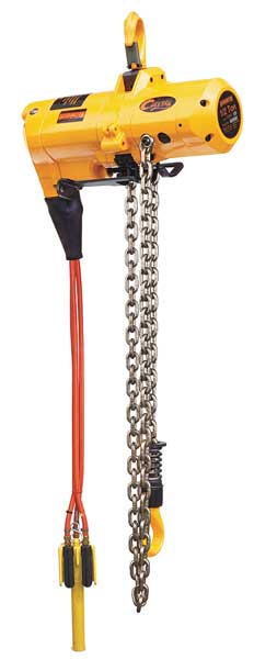 Air Chain Hoist, 1000 lb. Cap., 15 ft. Lft