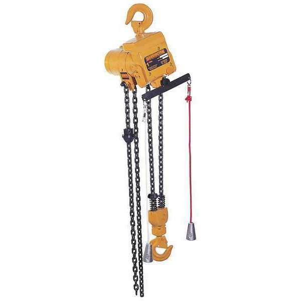 Air Chain Hoist, 1000 lb. Cap., 15 ft. Lft