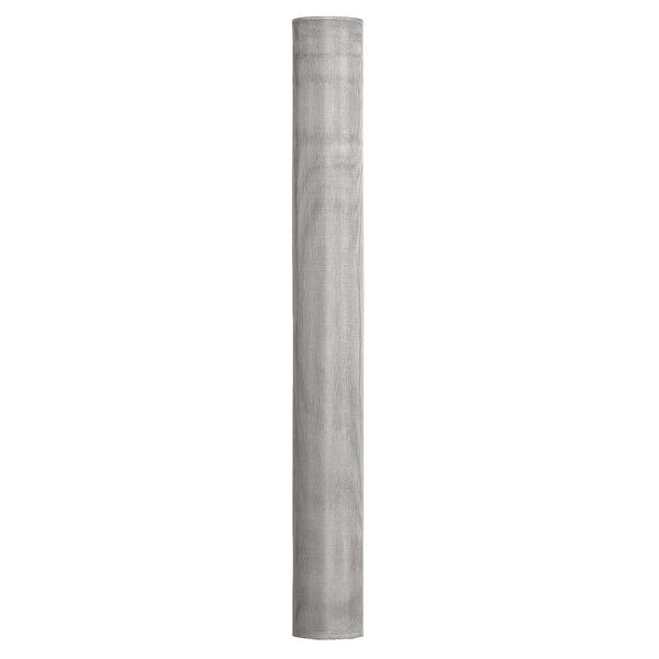 Door and Window Screen, Aluminum, 48 in W, 25 ft L, 0.011 in Wire Dia, Bright