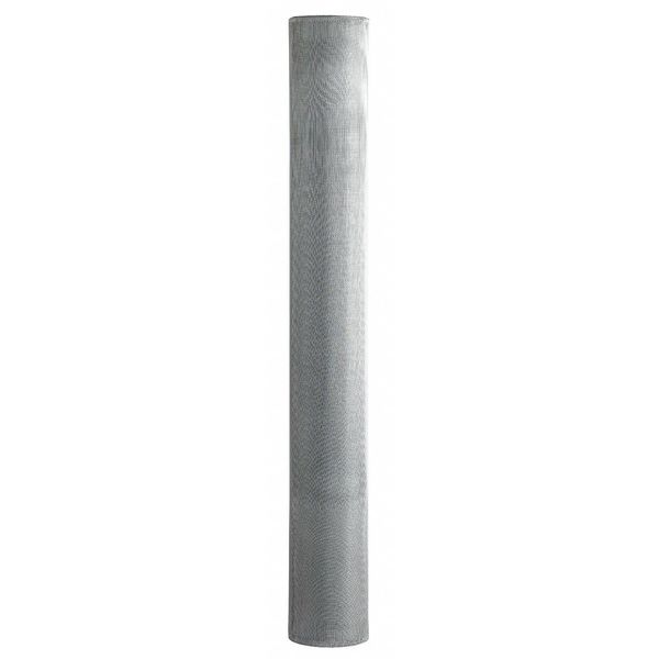 Door and Window Screen, Aluminum, 30 in W, 7 ft L, 0.011 in Wire Dia, Bright