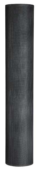 Door and Window Screen, Aluminum, 30 in W, 25 ft L, 0.011 in Wire Dia, Charcoal