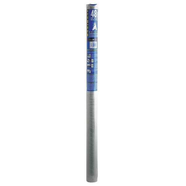 Door and Window Screen, Aluminum, 24 in W, 100 ft L, 0.011 in Wire Dia, Charcoal