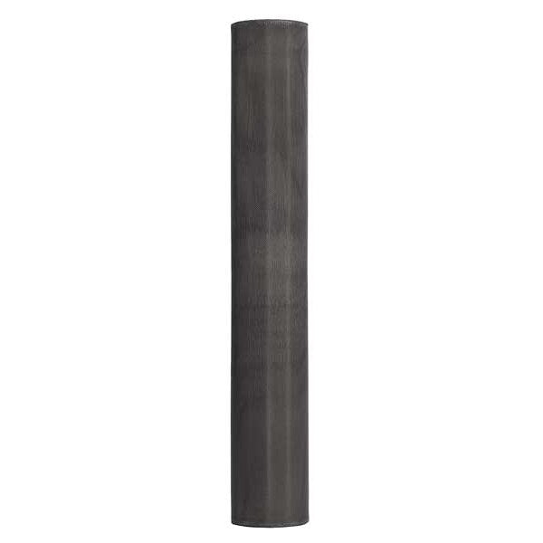 Door and Window Screen, Aluminum, 36 in W, 25 ft L, 0.011 in Wire Dia, Charcoal