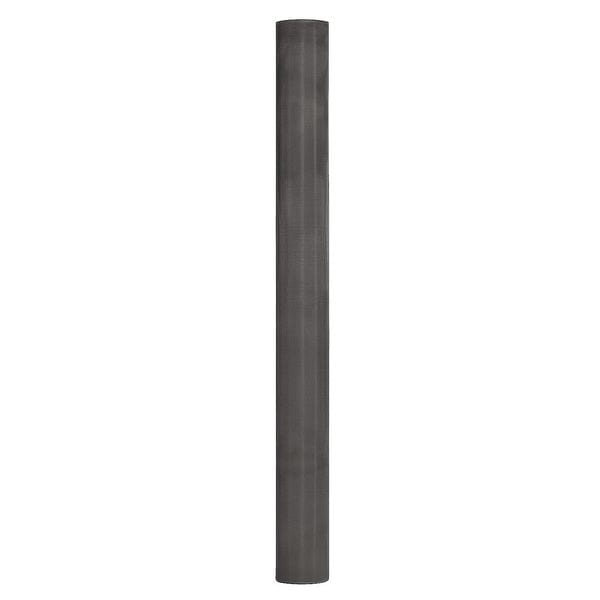 Door and Window Screen, Aluminum, 24 in W, 7 ft L, 0.011 in Wire Dia, Charcoal