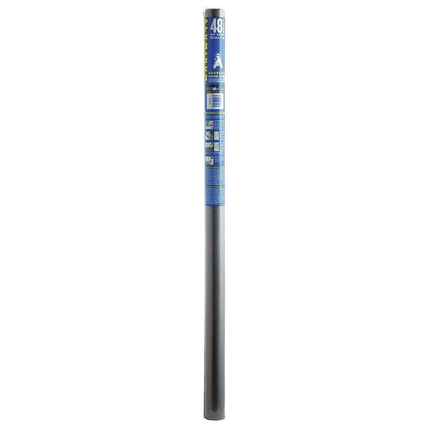 Door and Window Screen, Aluminum, 48 in W, 7 ft L, 0.011 in Wire Dia, Charcoal