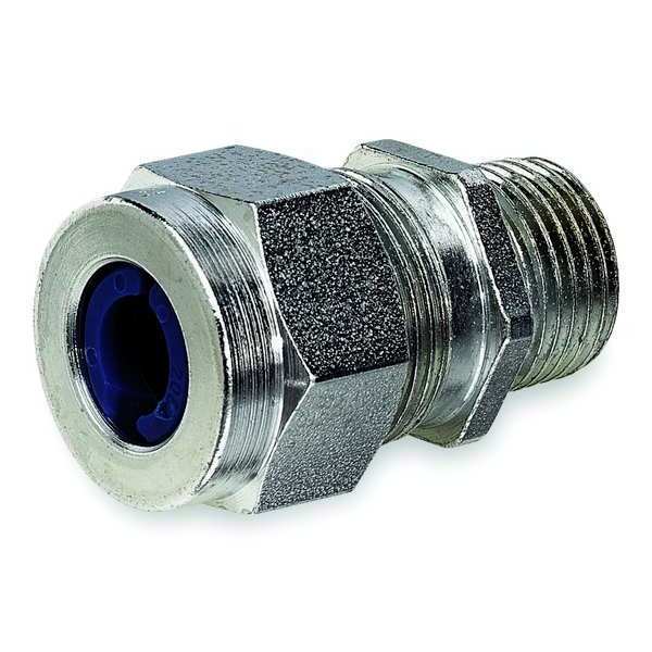 Liquid Tight Connector, 1/2in., Yellow