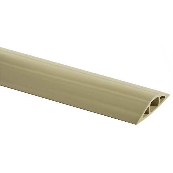 Cable Protector, 1 Channel, Beige, 25 ft. L