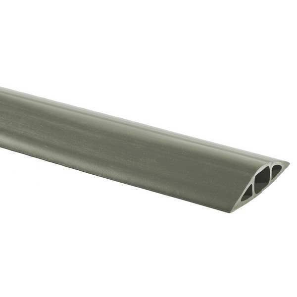 Cable Protector, 1 Channel, Gray, 25 ft. L