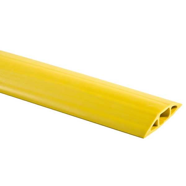 Cable Protector, 1 Channel, Yellow, 5 ft. L