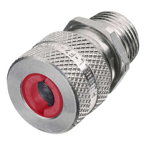 Liquid Tight Connector, 3/8 in., Red