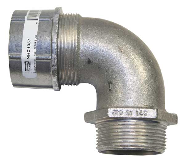 Liquid Tight Connector, 1-1/2 in., 90 deg