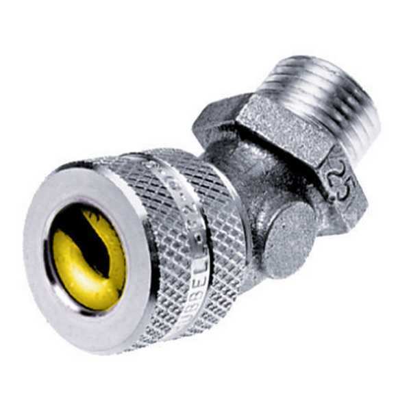 Cord Connector, 3/4 in., 45, Yellow