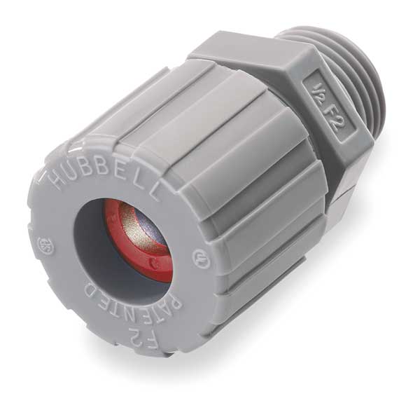 Liquid Tight Connector, 3/8 in., Red