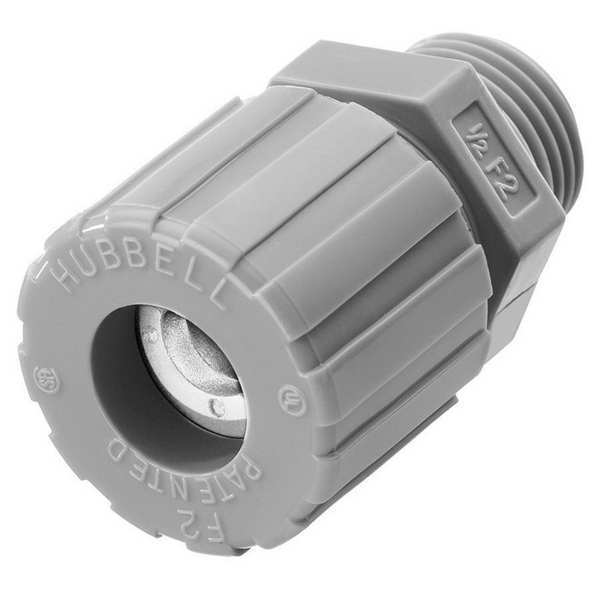 Liquid Tight Connector, 1/2 in., White