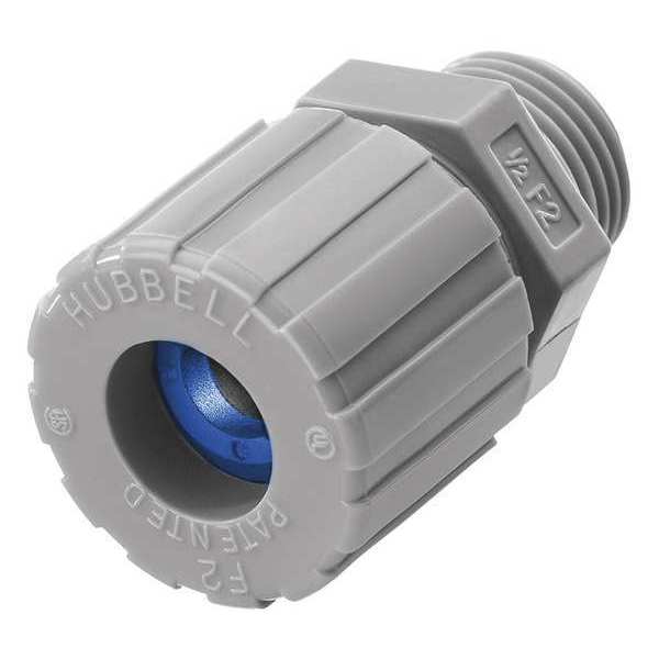 Liquid Tight Connector, 1/2 in., Blue