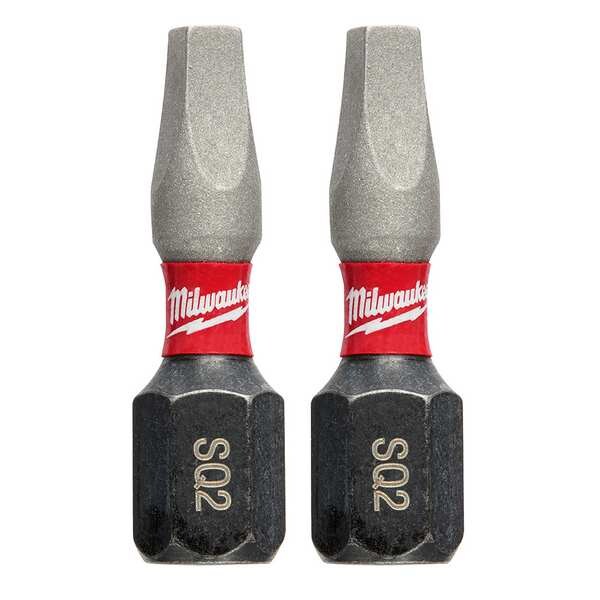 SHOCKWAVE Impact Square Recess #2 Insert Bits (2 PK)