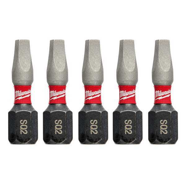 SHOCKWAVE Impact Square Recess #2 Insert Bits (5 PK)