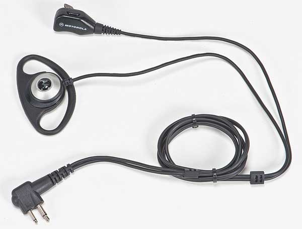 Earpiece, Black, 48 In. L