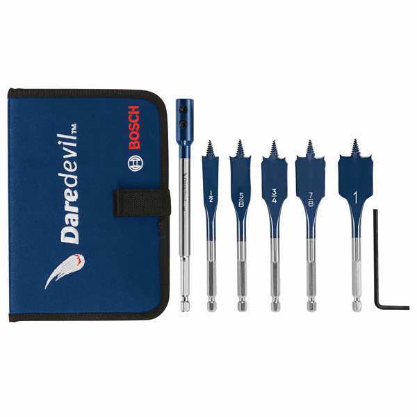 Stubby Spade Bit Set, 4 In. L, 6 pcs.