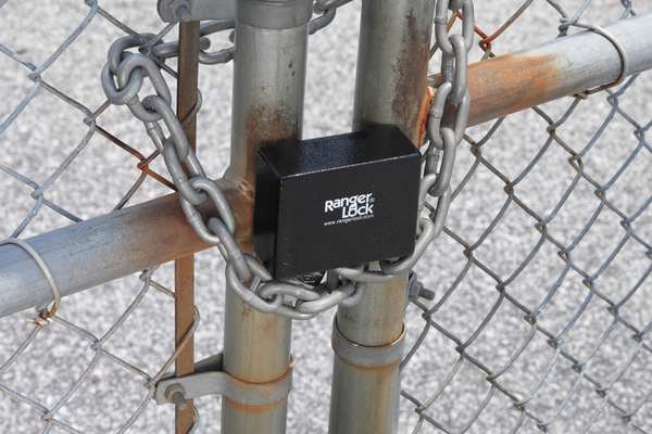 Padlock Guard, Hardened Steel, Blk, 3