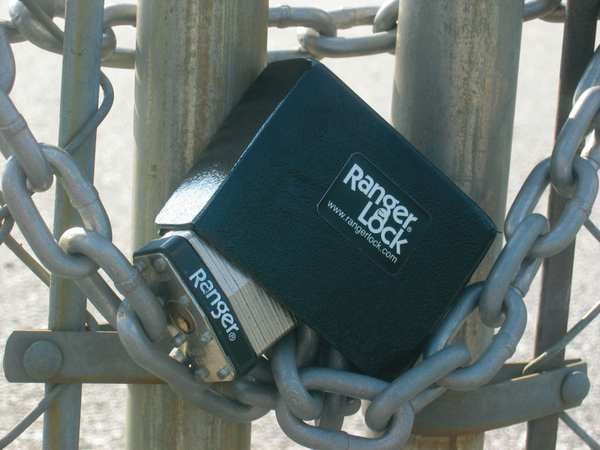 Padlock Guard, Hardened Steel, Blk, 3