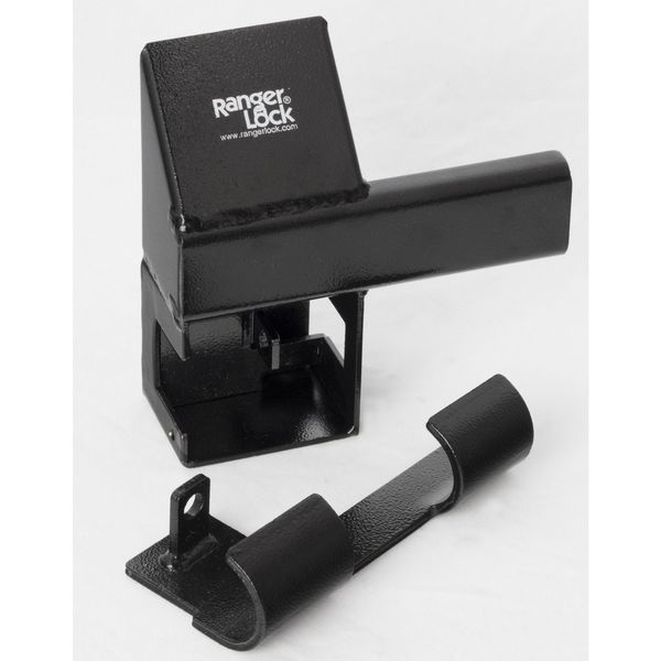 Padlock Guard, Hardened Steel, Blk, 9