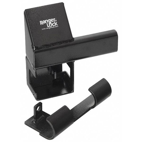 Padlock Guard, Hardened Steel, Blk, 9