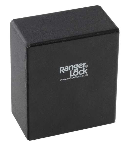 Padlock Guard, Hardened Steel, Blk, 5-1/4