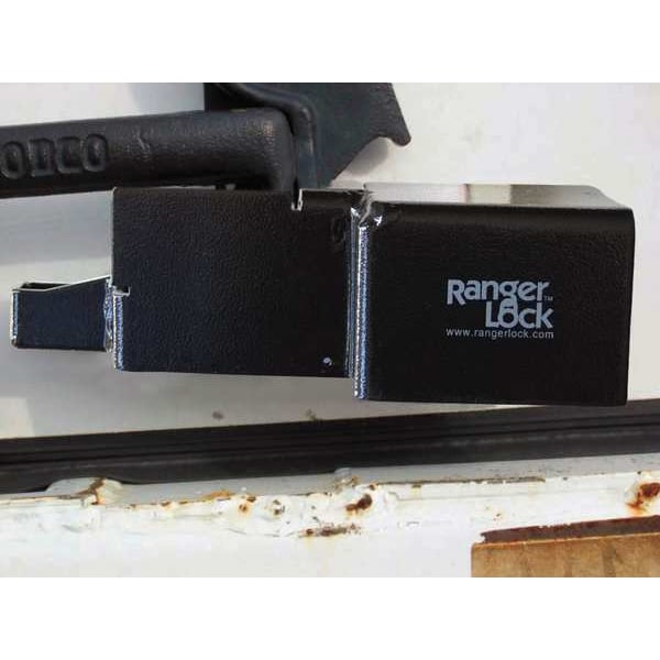 Padlock Guard, Hardened Steel, Blk, 10