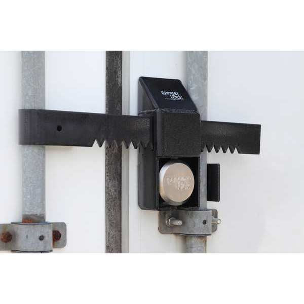Padlock Guard, Hardened Steel, Blk, 15