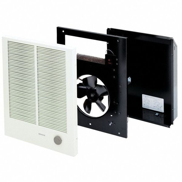 Recessed Electric Wall-Mount Heater, Recessed or Surface, White