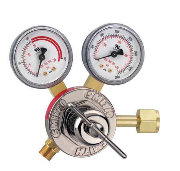 Gas Regulator, Single Stage, CGA-300, 15 psi, Use With: Acetylene
