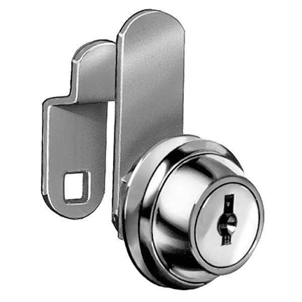Disc Tumbler Keyed Cam Lock, Keyed Alike, C413A Key, For Material Thickness 7/64 in
