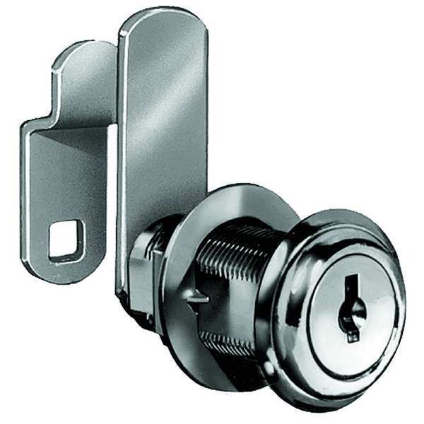 Disc Tumbler Keyed Cam Lock, Master Keyed, 4TYH5 Key, For Material Thickness 7/8 in