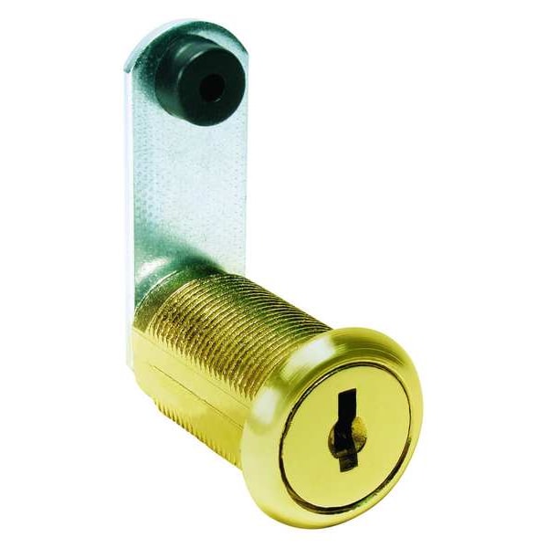 Disc Tumbler Keyed Cam Lock, Keyed Different, For Material Thickness 1 1/8 in
