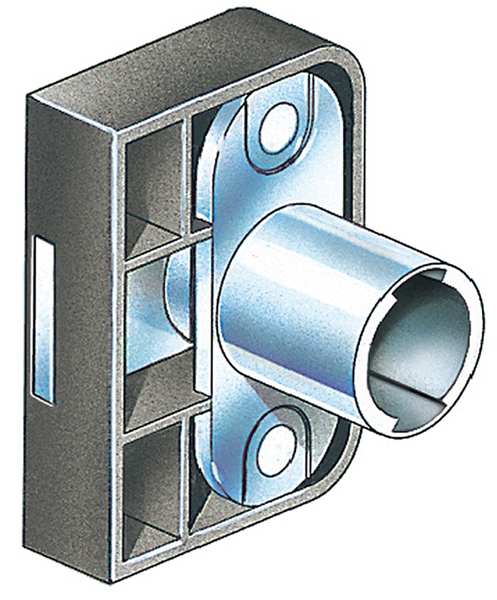 Removable Core Plug Cabinet and Drawer Dead Bolt Locks, SFIC Key, For Material Thickness 3/4 in