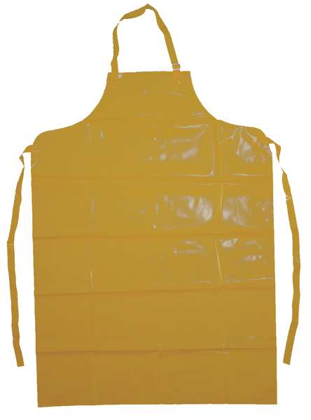 Bib Apron, Yellow, 50 In. L