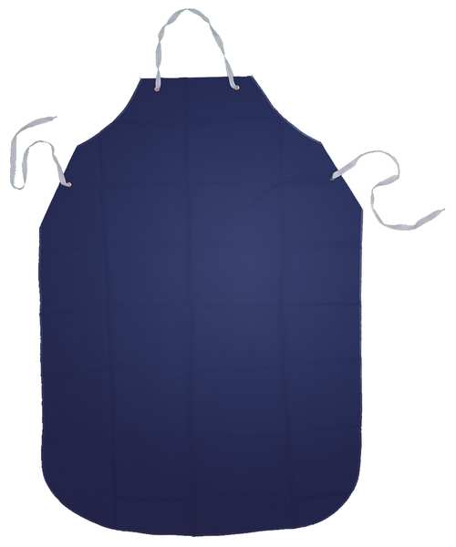 Bib Apron, Blue, 48 In. L