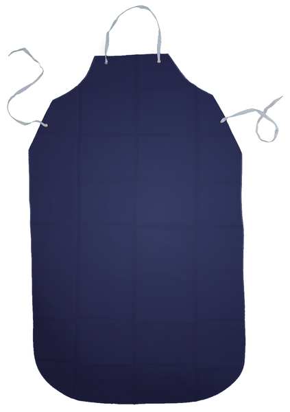 Bib Apron, Blue, 55 In. L