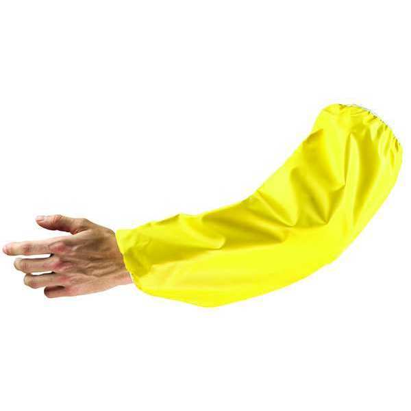 Sleeves, 18 In. L, Neoprene, Yellow, PR