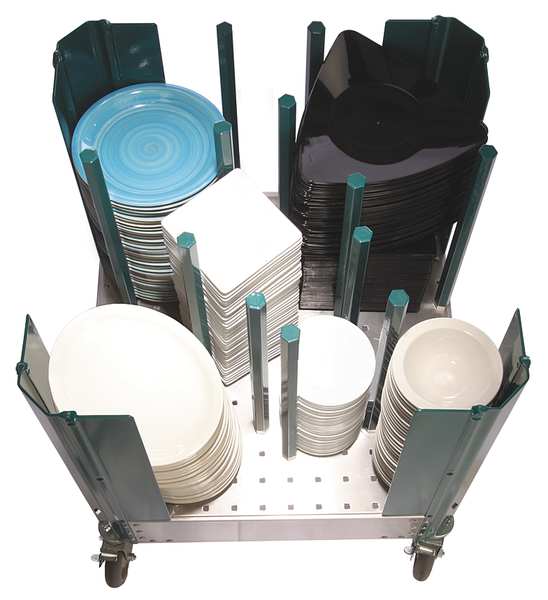 Dish Dolly, 27 1/8 x 27 1/8 x 32 In