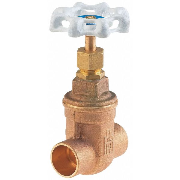 Gate Valve, 2 In., Solder, Bronze