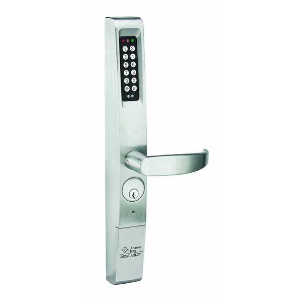 Electronic Lock, Satin Chrome, 12 Button