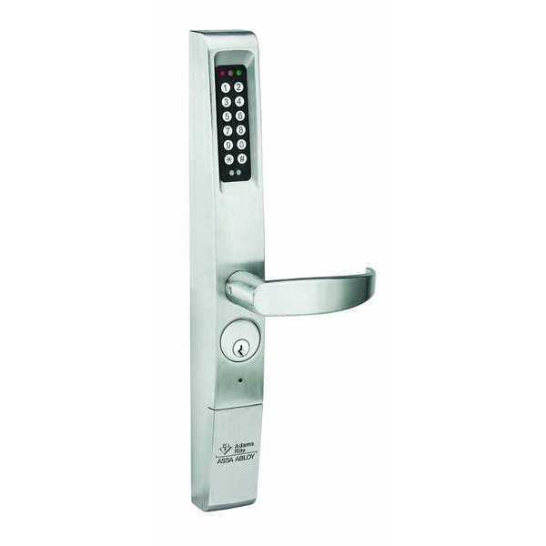 Electronic Lock, Satin Chrome, 12 Button