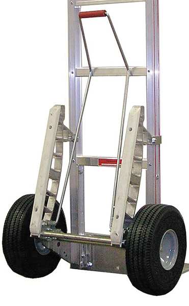 Hand Truck Pull/Kick Bar Kit, 3in H, Al