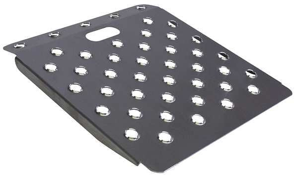 Curb Ramp, Aluminum, 22 In. W, 24 In. L