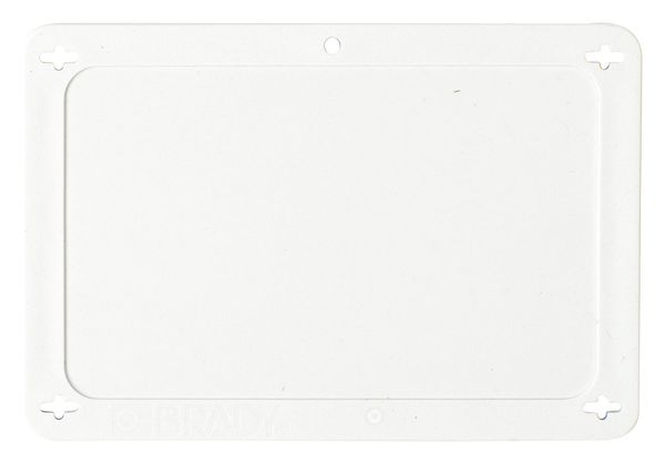 Blank Tag, 2-1/2 x 4 In, Wht, Plstc