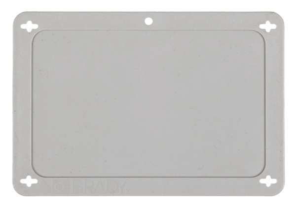 Blank Tag, 2-1/2 x 4 In, Gra, Plstc